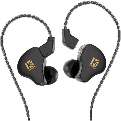 KBEAR KS1 Écouteurs intra-auriculaires moniteur Super B avec fil, écouteurs IEM à son cristallin, bruit haute résolution