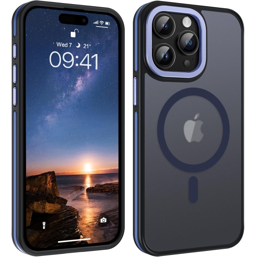 Magnetic for iPhone 15 Pro Max Case, Phone Case iPhone 15 Pro Max [Compatible with MagSafe] Translucent Matte