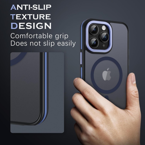 Magnetic for iPhone 15 Pro Max Case, Phone Case iPhone 15 Pro Max [Compatible with MagSafe] Translucent Matte