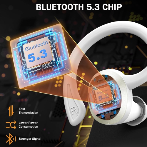 Earbuds, Headphones with HD , HiFi Stereo Noise Canceling Earbud, 48H Bluetooth 5.3 Headphones