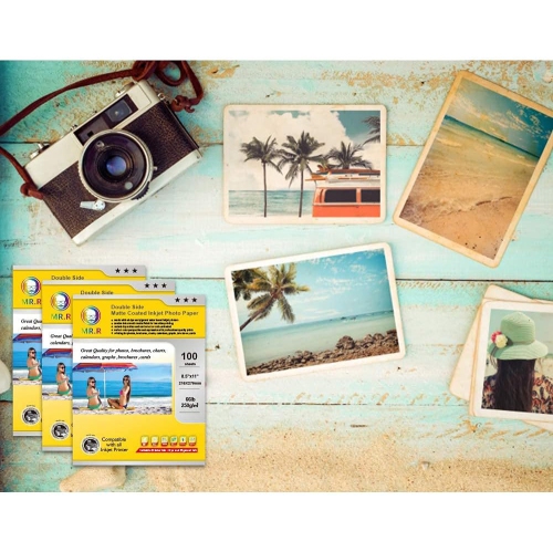 High Glossy Inkjet Photo Paper,letter size 8.5"x11", Letter x 100 Sheets per pack, 200gsm for all inkjet printers