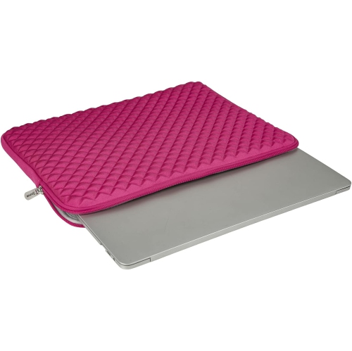 RAINYEAR 15 Inch Laptop Sleeve Diamond Foam Shock Resistant Fluffy Padded Case Protective Zipper Cover Carrying Bag