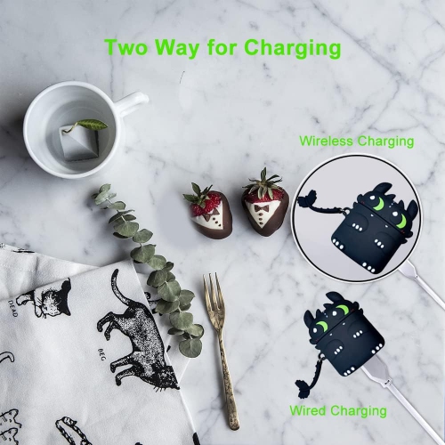 Cute Case Cover Compatible with AirPods 3rd,Funny Kawaii 3D Soft Silicone Shockproof Protective Skin Case Cover