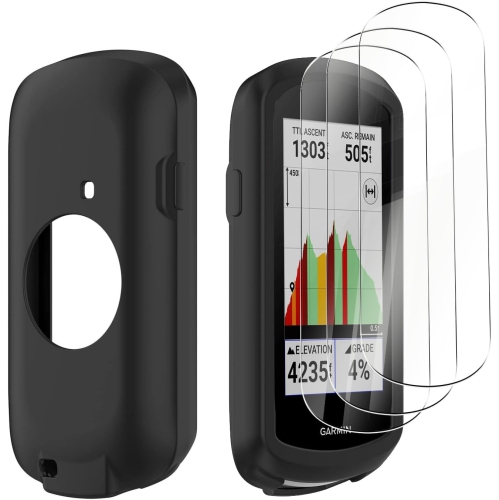 Case for Garmin Edge 1040/Edge 1040 Solar + Screen Protector, Shock-Absorption Scratch Resistant Flexible