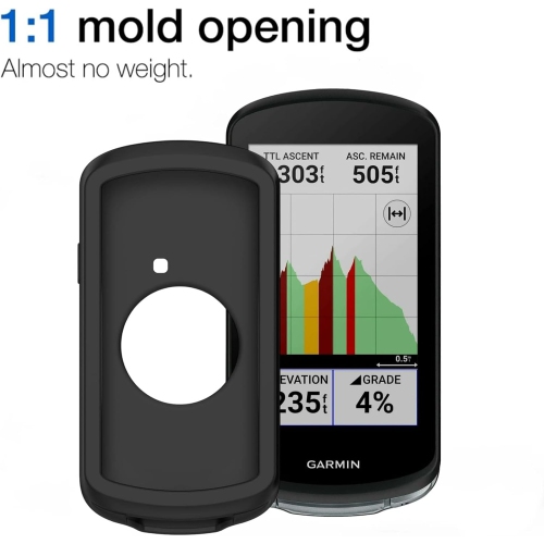 Case for Garmin Edge 1040/Edge 1040 Solar + Screen Protector, Shock-Absorption Scratch Resistant Flexible