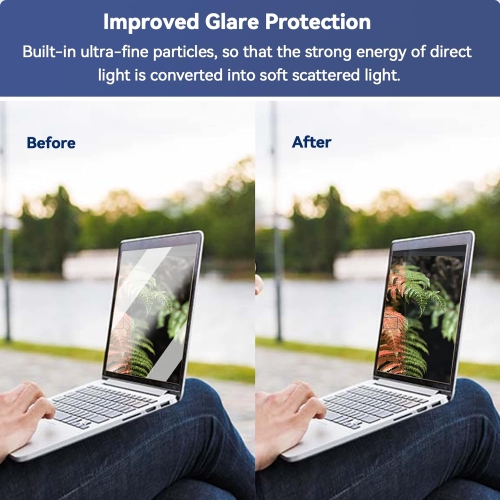 2 Pcs 16 Inch Anti Blue Light Screen Protector Compatible With Lenovo Hp Dell Acer Asus Samsung etc Laptop-16:10