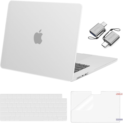 MOSISO  Compatible With Macbook Air 15 Inch Case 2023 2024 Release M3 A3114 M2 A2941 Liquid Retina Display Touch Id