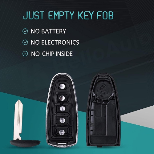 Smart Keyless Remote Key Fob Shell Compatible with Ford Explorer Escape Key Fob Replacement for Ford Flex Edge Focus