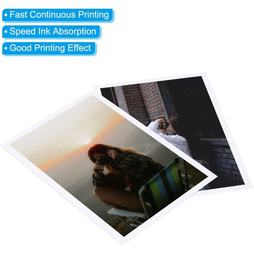 4"x6" Photo Paper, 100 Sheets 230 GSM High Glossy Picture Paper Photographic Printer Paper for Office, Home,