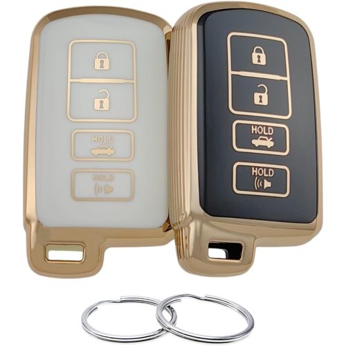 TPU Key Fob Cover Compatible with 2012-2019 Toyota Avalon Camry Corolla Highlander RAV4
