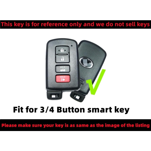 TPU Key Fob Cover Compatible with 2012-2019 Toyota Avalon Camry Corolla Highlander RAV4