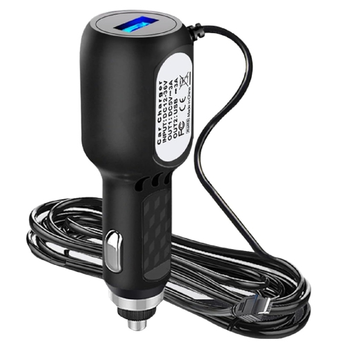Dash Cam Charger Cable GPS Navigator Power Adapter for Dash Cam, GPS Navigator, Car On-Dash Mounted Cameras