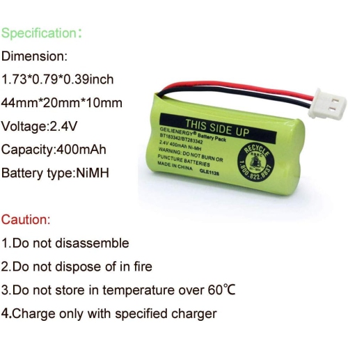 Replacement Phone y BT162342 / BT262342 BT166342/BT266342 BT183342/BT283342 Compatible with Vtech