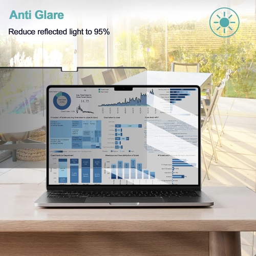 Magnetic Privacy Screen MacBook Pro 14 Inch, Removable Matte Anti Blue Light Glare