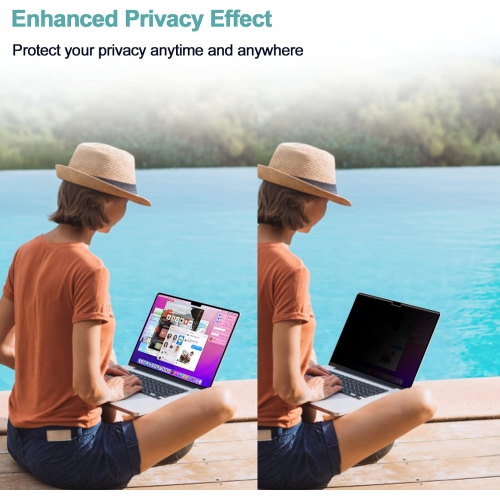 Magnetic Privacy Screen MacBook Pro 14 Inch, Removable Matte Anti Blue Light Glare
