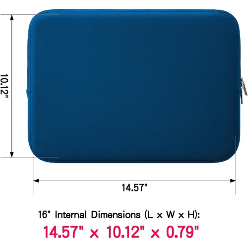 RAINYEAR 16 Inch Laptop Sleeve Protective Soft Case Cover Carrying Bag with Accessories Pouch, Compatible with 2021
