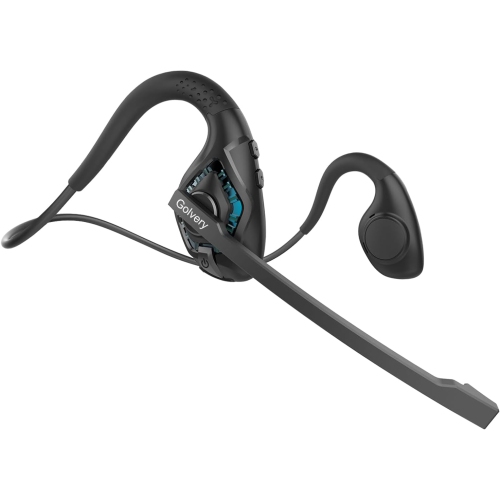 Latest Bluetooth 5.3 w/DSP Noise Canceling Boom rophone & Mute for Cellphone, Lightweight Comfort