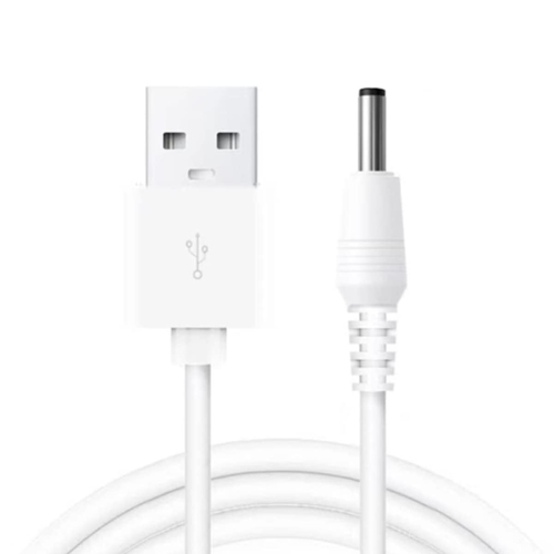 USB to DC 3.5mm Cable 0.5m/1.5ft, DC 5V Power Cord USB to DC 3.5mm x 1.35mm Barrel Jack Adapter Connector Plug