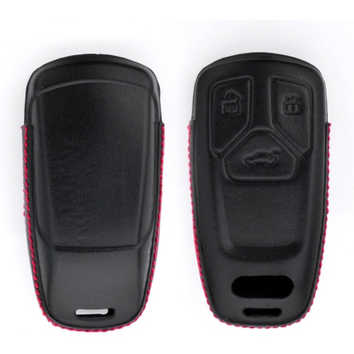 Hommes Femmes Housse pour porte-clés en cuir véritable pour Audi A4-4 L A5 A6 A7 A8 Q5 Q7 R8 RS T3 RS4 RS5 S4 S5 S5 S6 S7 S8