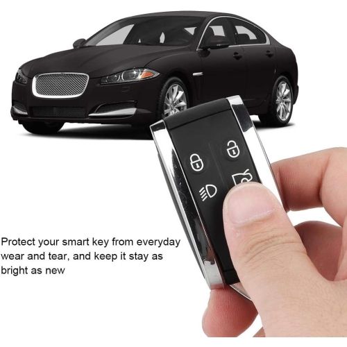 Car Remote Key Fob Shell Case Replacement 5 Buttons Car Remote Key Shell Protective Case Fits for Jaguar XF