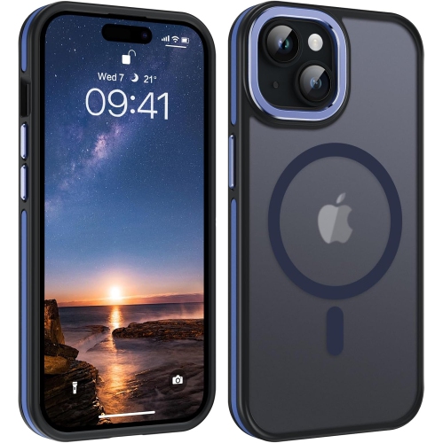 Magnetic for iPhone 15 Case, Phone Case iPhone 15 [Compatible with MagSafe] Translucent Matte TPU Anti-Slip