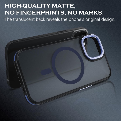 Magnetic for iPhone 15 Case, Phone Case iPhone 15 [Compatible with MagSafe] Translucent Matte TPU Anti-Slip