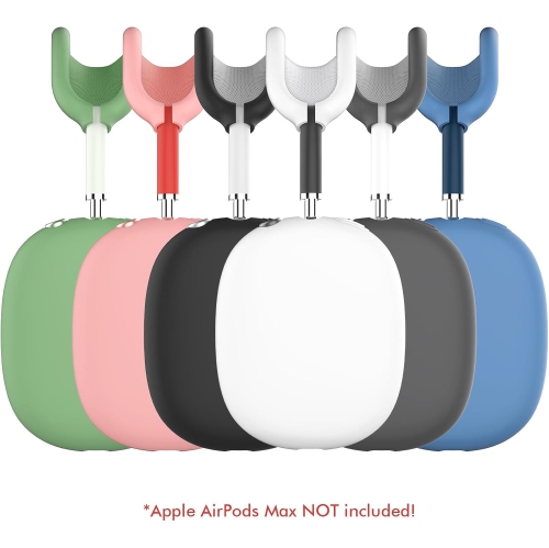 Étui transparent pour AirPods Max Étui souple TPU Protecteurs d'oreilles Accessoires[Anti-Fingerprint,