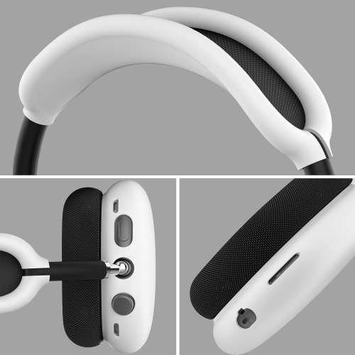 Étui transparent pour AirPods Max Étui souple TPU Protecteurs d'oreilles Accessoires[Anti-Fingerprint,