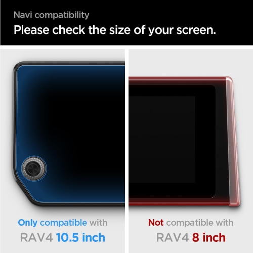 Tempered Gl Screen Protector [GlasTR Slim] designed for Toyota RAV4 10.5 inch Dashboard