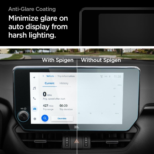 Tempered Gl Screen Protector [GlasTR Slim] designed for Toyota RAV4 10.5 inch Dashboard