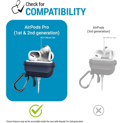 Waterproof Case for AirPods Pro 2nd Generation and AirPods Pro 1st Generation - and USB-C Charging