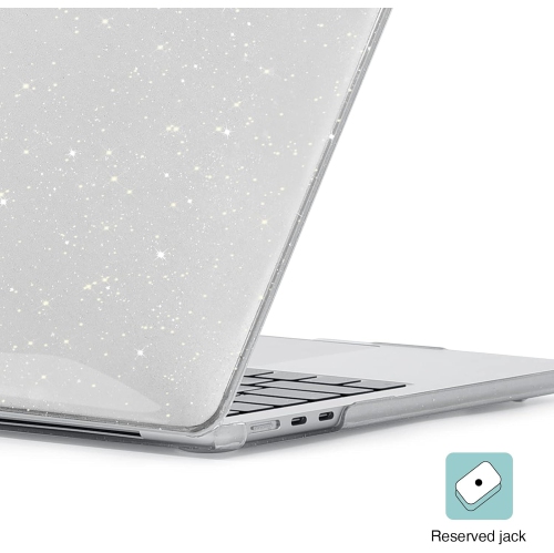 Compatible with MacBook Air 15 inch Case 2024 2023 Release M3 A3114 M2 A2941 Liquid Retina Display, Glitter