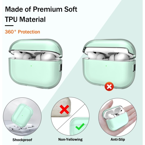 for Airpods Pro 2nd/1st Generation Case Cover, Compatible with Airpods Pro Case 2nd Gen USB C Charging Port,