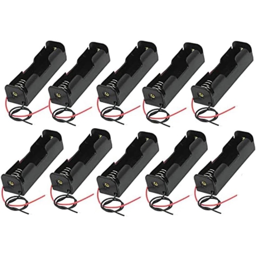 FUNSTO  18650 Y Holder Power Bank Y Storage Box Case With Lead Wire 150MM Hold 1X 18650 Y 10PCs