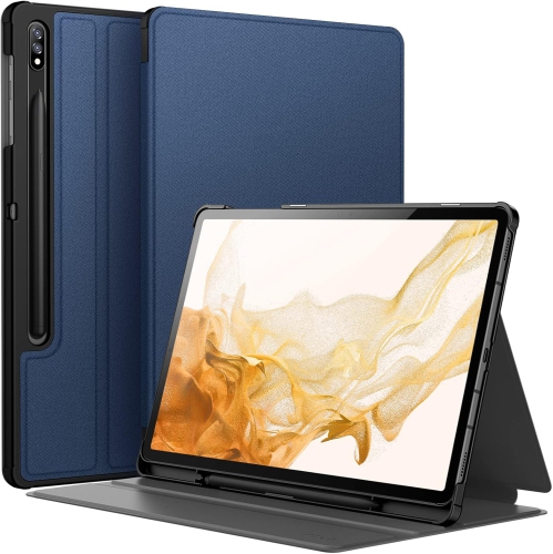 JETECH  Case for Samsung Galaxy Tab S8 Plus 2022 / S7 Fe 2021 / S7 Plus 2020 12.4-Inch With S Pen Holder, Slim Folio
