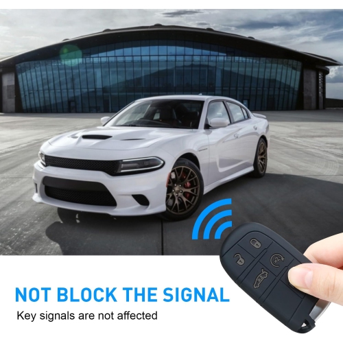 Key Fob Cover for Dodge Accessories 5 Button Key Fob Case for Dodge Charger Challenger Durango Journey