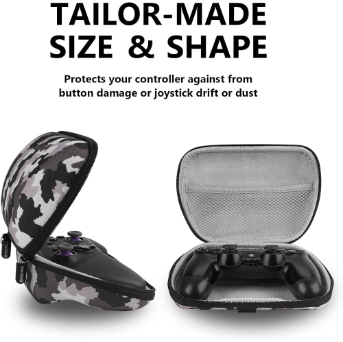 Travel Case Compatible with Switch Pro/RAZER V2 Pro/Victrix/Luna/Steam Controllers Carrying Case Gaming