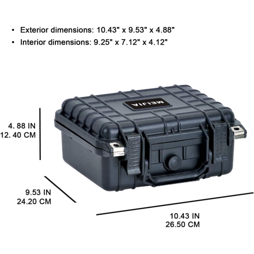 Étui rigide portatif résistant aux intempéries,Étui d'appareil photo avec mousse à ajustement personnalisable,Utilisation de s,