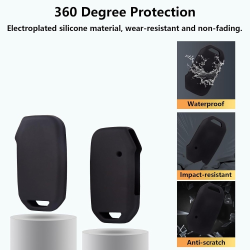 Étui pour porte-clés BE for KIA, protecteur pour porte-clés en silicone Accessoire pour voiture Kia compatible avec Ceed Cerato Forte NIRO Seltos
