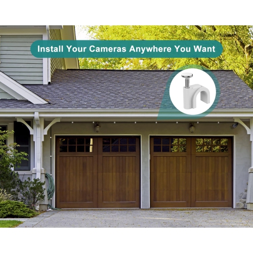 Câble d'alimentation USB de 10 pi, paquet de 2, câble d'alimentation de recharge USB plat de 3 M, chargeur pour caméra intelligente Neos, Yi