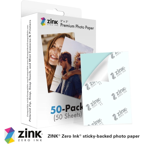 2"x3" Premium Instant Photo Paper Compatible with Polaroid Snap, Snap Touch, Zip and Mint Cameras