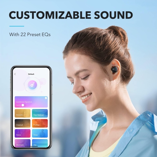 by Anker A20i True Earbuds, Bluetooth 5.3, App, Customized Sound, 28H Long Playtime,