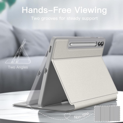 Case for Samsung Galaxy Tab S9 FE+ / S9 FE Plus 12.4-Inch with S Pen Holder, Slim Folio Stand Protective Tablet