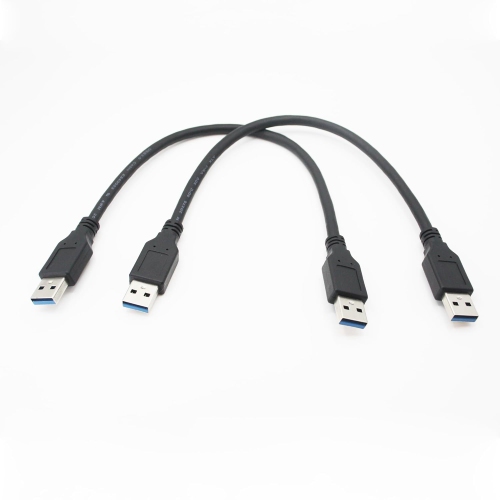 XILAGHY  Short USB to USB Cable 1 Ft, USB 3.0 Type A Male to Male Charging And Data Transfer Cable USB Cord for Hard