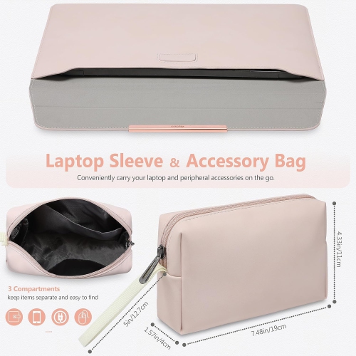 15 Inch Laptop Sleeve Case Cover with Stand Feature for MacBook Pro 15 2019-2016, MacBook Air 15.3/15 M3 M2 A3114