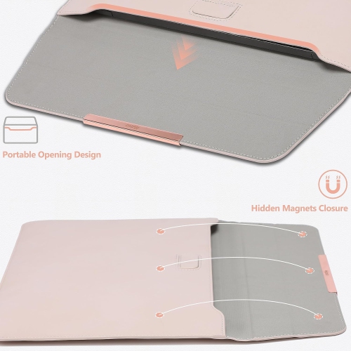 15 Inch Laptop Sleeve Case Cover with Stand Feature for MacBook Pro 15 2019-2016, MacBook Air 15.3/15 M3 M2 A3114