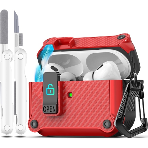 Airpods Pro Case with Auto Secure Lock, Compatible with Airpods Pro 2