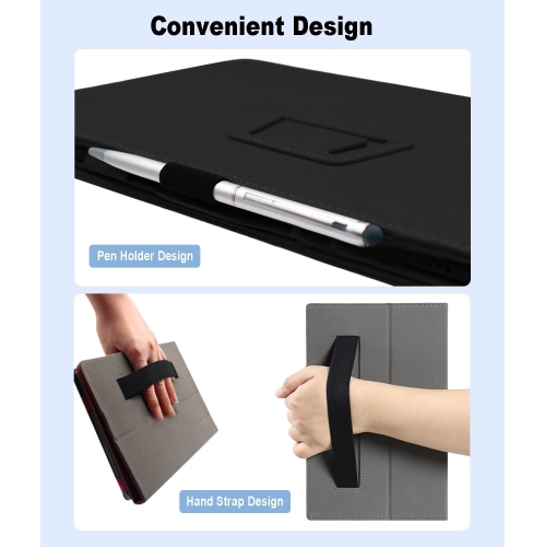 Case for Acer Iconia Tab P10 10.4 inch Tablet Cover with Hand Strap and Pencil Holder, Folding Stand Flip Case