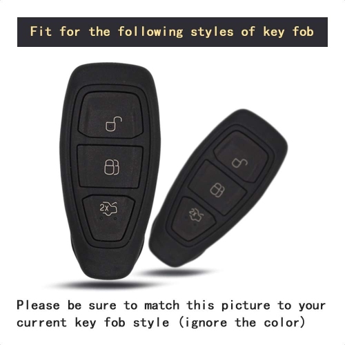 Smart Key Fob Personalized Case Protective Cover Compatible with Ford C-MAX Escape Fiesta Focus RS Fusion 3