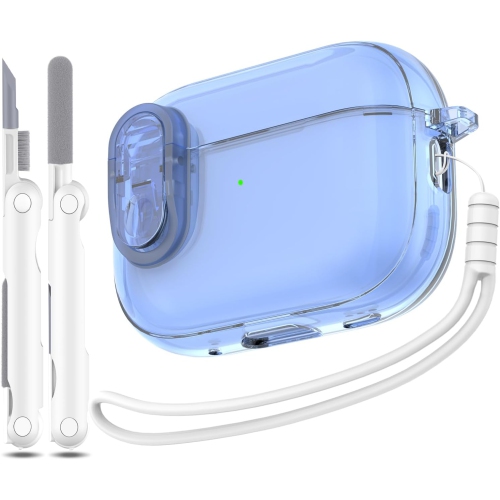 MHYALUDO  for Airpods Pro 2Nd Generation Case With Secure Lock, Compatible With Airpods Pro Case 2Nd/1St Gen, Clear Soft